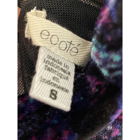 Urban Outfitters Ecote Sleeveless Velour Dress Size Small Cut-out Midi Baroque - Picture 6 of 7